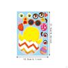 24Pcs Easter Party Stickers Ornaments Face Assemble Make A