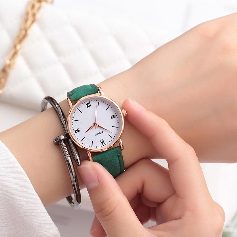 Atmospheric Fashion Pink Men'S And Women'S Watches Student Thin Belt Small Dial Small Simple Trend Spring
