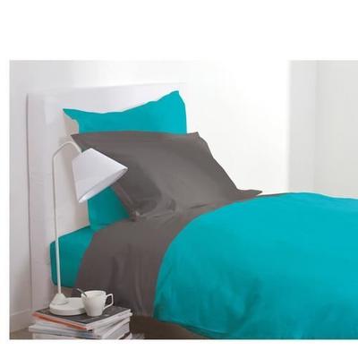 Duvet Cover - ATMOSPHERA - Turquoise - 140 X 200 Cm - 100% Cotton - Washable At 60°