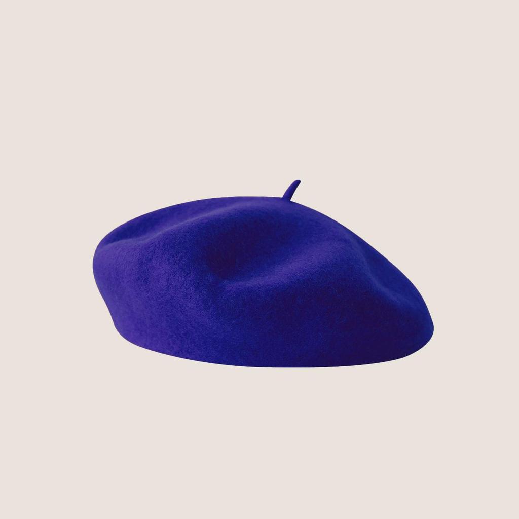 Vintage Wool French Beret for Women Solid Fashion Simple Casual Beret Solid Classic Breathable Soft Comfortable Hat for Fall Winter