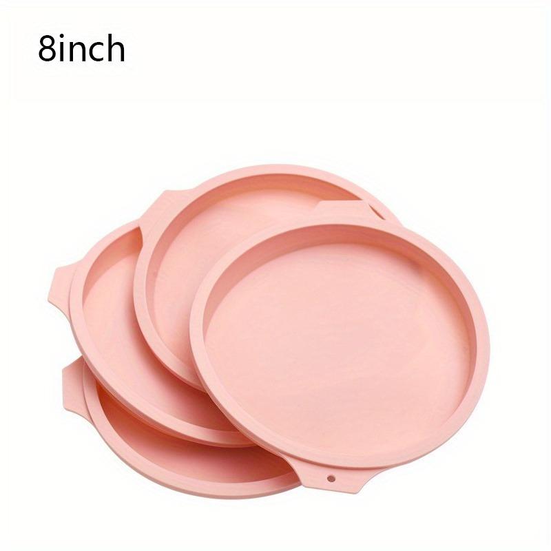 Multi-Size Silicone Cake Mold Set (4/6/8 Inch), Non-Stick Round Baking Pan for Bread Toast, Kitchen Baking Tool