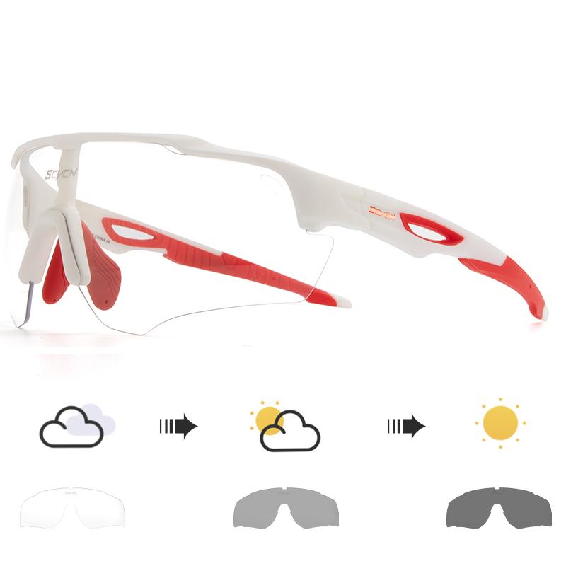 SCVCN Photochromic Cycling Sunglasses MTB Cycle Eyewear Men's Sunglasses Sports Running Bicycle Glasses UV400 Protection Goggles