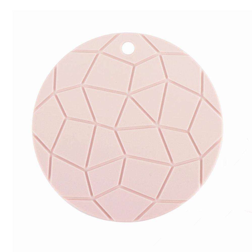 Silicone world 18cm Round Square Heat Resistant Silicone Mat Pot Mat Heat Insulation Pad Bowl Mat Non-slip Mat Dining Table Mat 18x18 cm