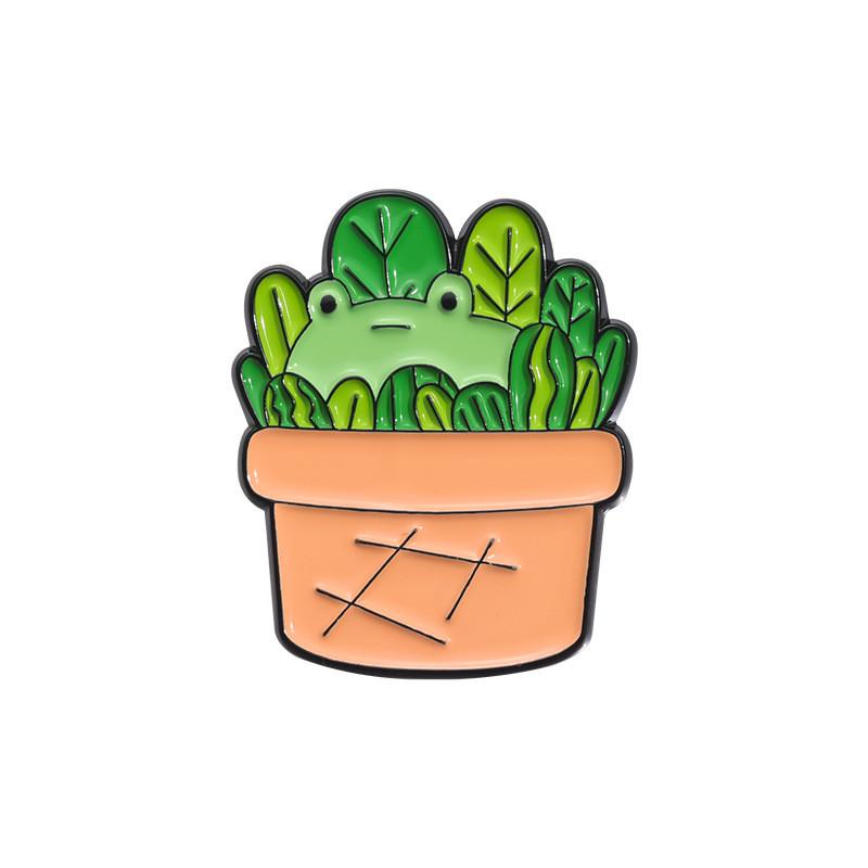 Animal Cartoon Colorful And Plant Themed Brooches Unique Fashion Accessories Set