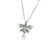 New Zircon Tassel Butterfly Necklace Fashionable White-High-end Collarbone Chain Women