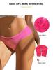 Women Sexy Floral Lace Open Crotch Panties Plus Size Elastic High Quality Lingerie Crotchless Transparent Briefs Thong