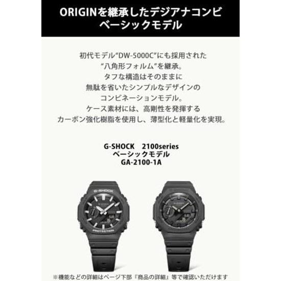 Orologio da polso Casio G-Shock Carbon Core Guard GA-2100-1A1JF Uomo Nero