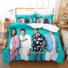 Hip Hop Weezer Band Bettwäsche Set Cartoon Anime Dreiteiliges Set Erwachsener Kind Schlafzimmer Dreiteilige Anzüge 3D Kawaii Sommerdecke