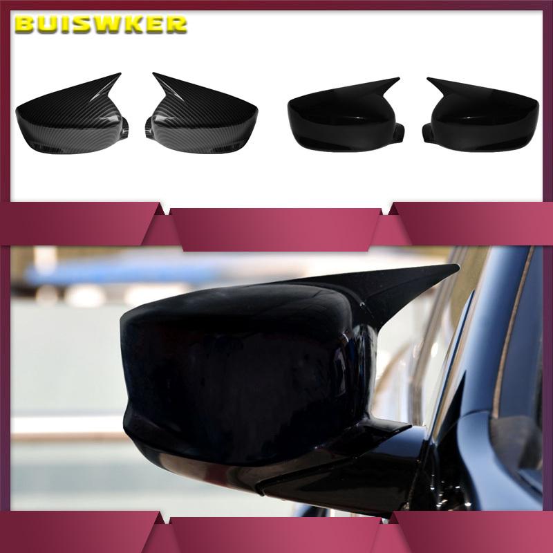 For Honda Accord 8th 8.5th 9th 08-2017 Rearview Mirror Cover Glossy Black Carbon Fiber Look Car accessories