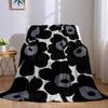 Poppy Floral Flannel Blanket Perfect for Sofa Office Bed Travel Sleep Read Relax Camping four season use