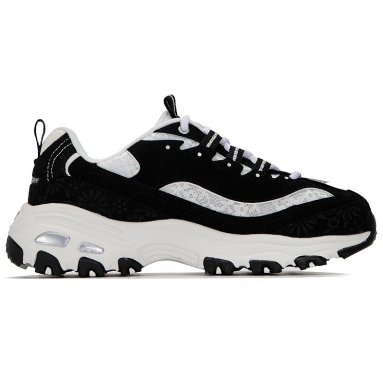 (WMNS) Skechers DLites 1.0 'Black White' Women's 896085-BKW