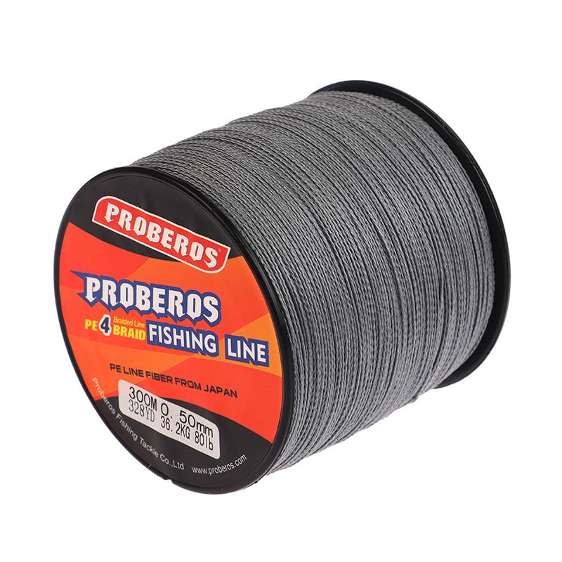 300M 4 Fili Trecciato in PE Filo da Pesca Multifilamento Filo per Pesca alla Roccia Linea Principale 80/100Lb Cavo Attrezzatura da Pesca Filo da Pesca per Mare