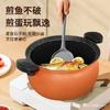 8L Nonstick Cast Iron Pressure Cooker Stovetop Soup Stewing Multi-Use Pot Compatible With Induction Gas