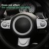 Suede Steering Wheel Button Cover for Mini Cooper Clubman R55 R57 Hardtop R56 Interior Accessories