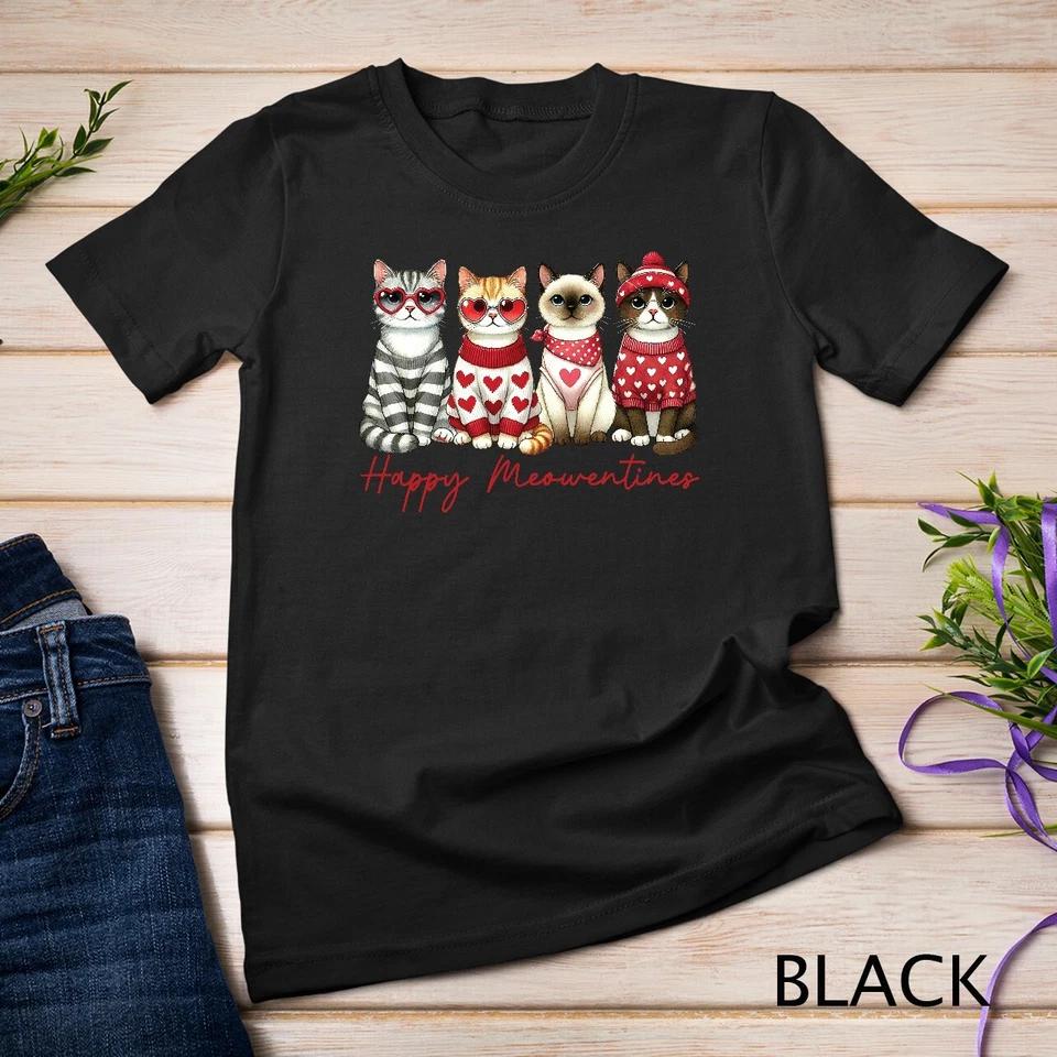 Purrfect Valentine s Day A Cat-tastic Design Funny T-Shirt Unisex T-shirt 2 2XL