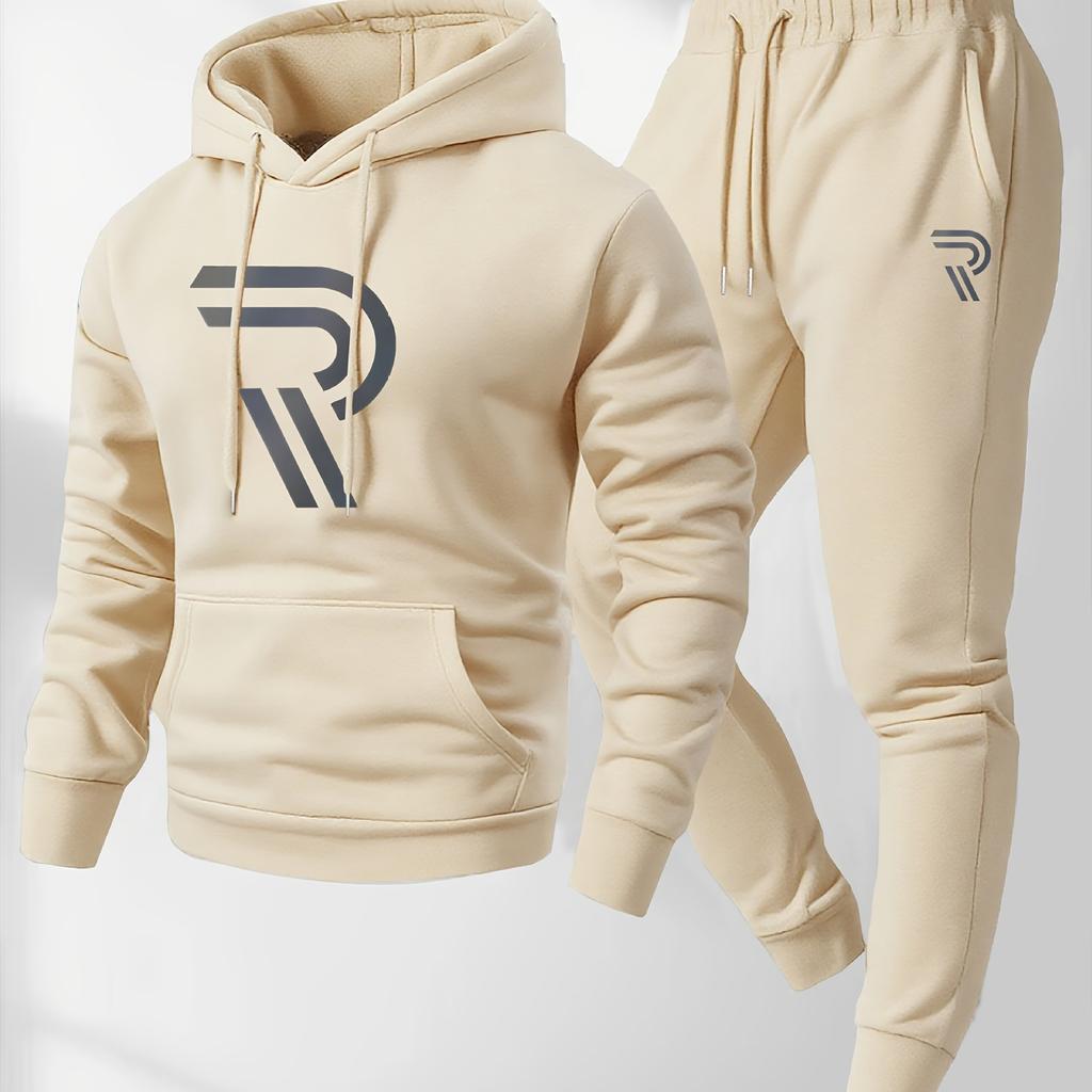 European Size New Casual Fashion Men's and Women's Sweaters, Printed Hoodies and Drawstring Sports Suits Europe and the United States