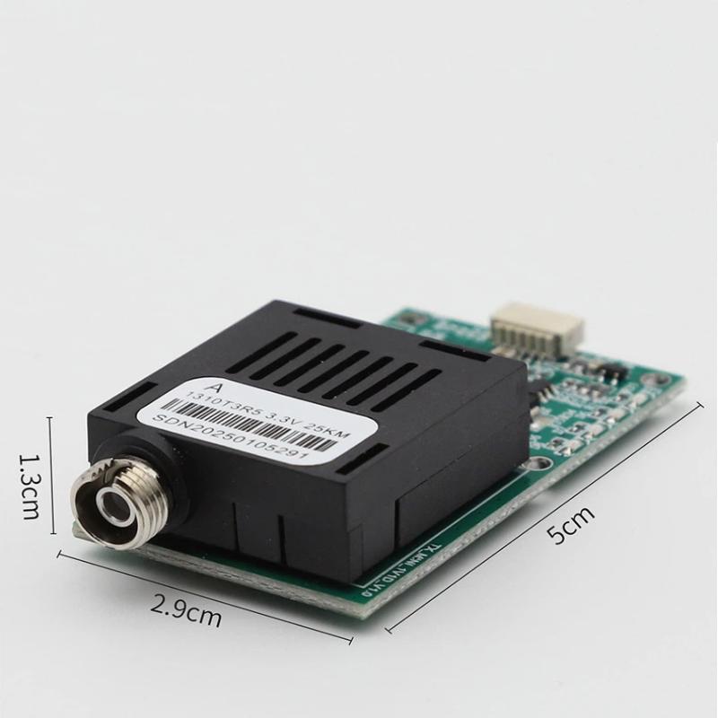 Ttl Optical Transceiver Module Dc 5.5-26V Fc Interface For Drones Terminal Equipment Rx/Tx/Av/Vcc/Gnd 20Km/40Km/60Km