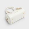 Charles & Keith Solid Color Boston Bag With Pendant Women Handbag Cream CK2-30671730