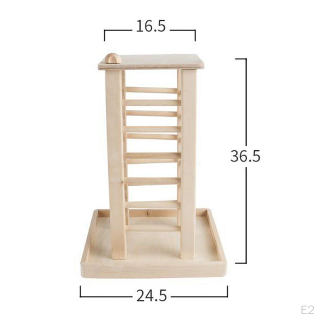 Wooden Hay Feeder Holder Food Dispenser Standing Bunny Manger Guinea Pig Rack for
