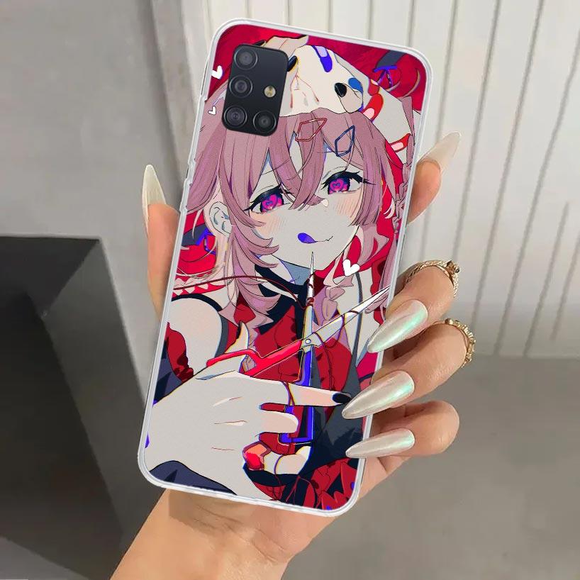 Cute Anime Girl INS Phone Case for Samsung Galaxy A52 A32 A22 A12 A02S A50S A30S A10S Note 20 Ultra 10 Plus S10 A31 A20 A71 A72
