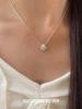 Su Chuang S925 Sterling Silver Shell Necklace for Women – High-End Versatile Scallop Texture Clavicle Chain