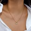 Stainless Steel Exquisite Love Heart Necklace For Women Romantic Double Color Enamel Heart Choker Party Valentine Jewelry Gift