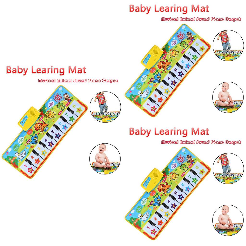 Vibrant Kids Gift Toy Touch Play Learn Singing Piano Keyboard Music Carpet Mat