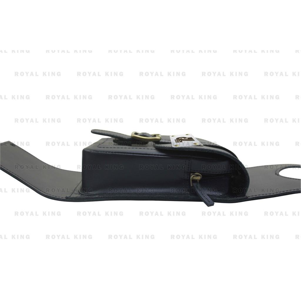 Royal Enfield "Black Leather Tank Strap Bag Fit For Continental GT 650"