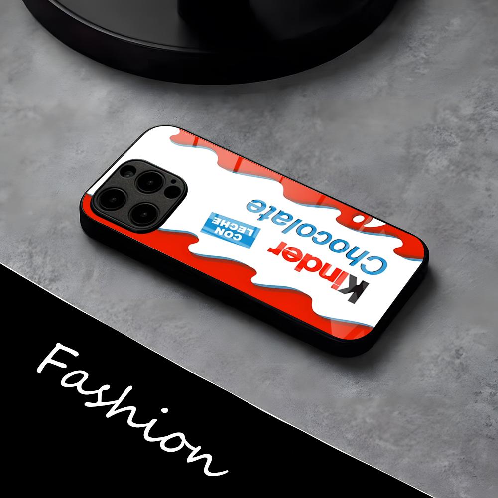Trolly Egg K-KINDER JOY Surprise Phone Case For IPhone 17 Pro Max 16 15 14 Pro Max 13 11 X Xs Xr 8 7Plus Glass Cover