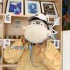 White Cartoon Penguin Cosplay Crossbody Bag With Nylon Lining And Inner Pocket For Teens