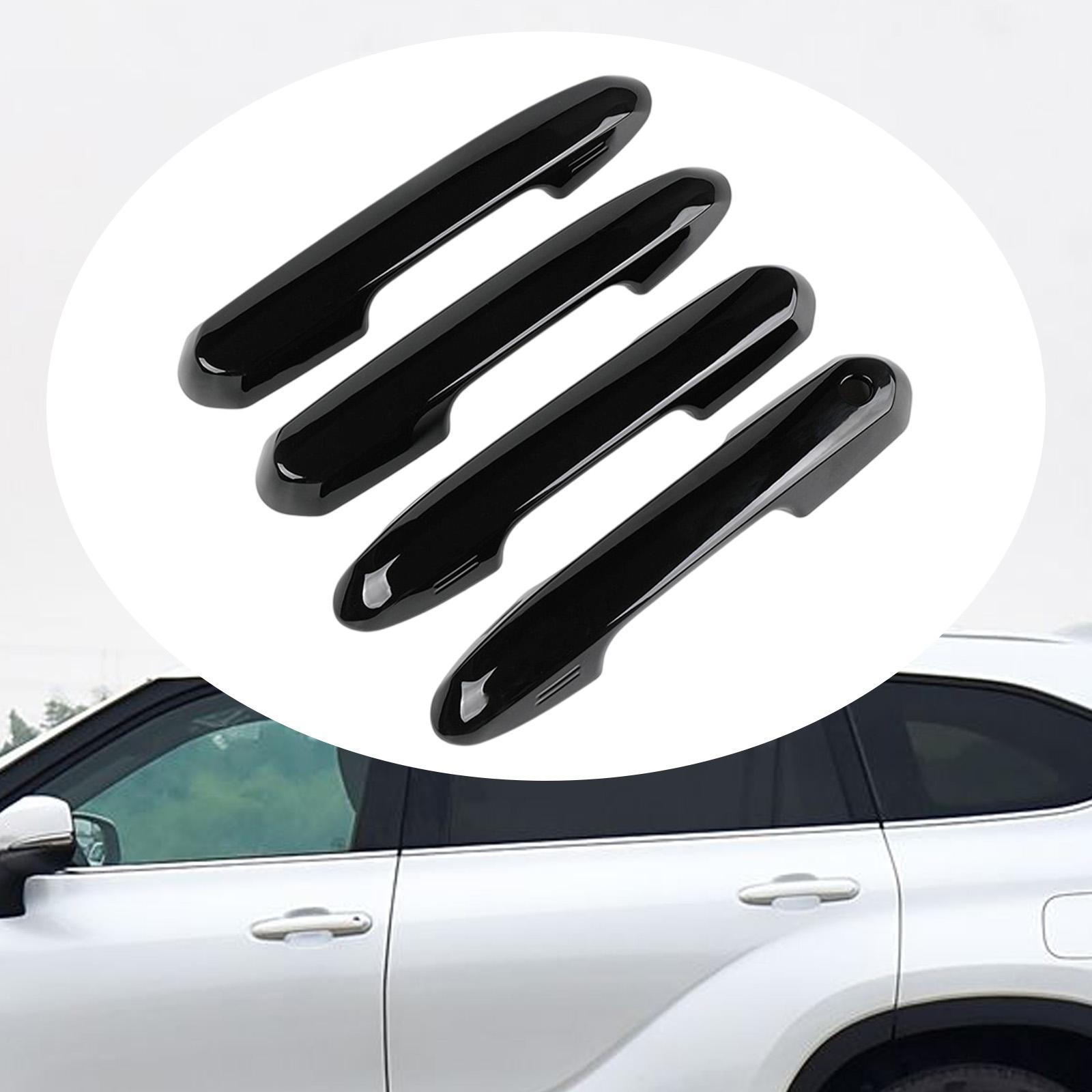 

Комплект из 4 шт. Защитные накладки на дверные ручки для салона автомобиля Bright Black