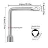 Multi-purpose Electric Control Cabinet Inner Triangle Key Wrench Elevator Water Meter Valve Triangular Key Socket For Repairing