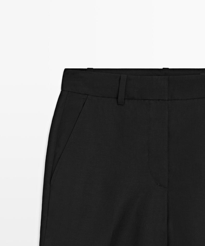 Masimodutti Slim Fit Capri Pants