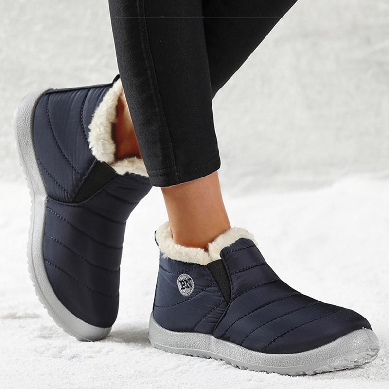 Men Boots Classics Waterproof Snow Boots For Winter Shoes Men's Black Fur Boots Ankle Winter Footwear Casual Botas Para Hombre