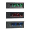Clock Car Voltmeter LED Digital Display DC 5-27V Indoor Outdoor 12V 3in1