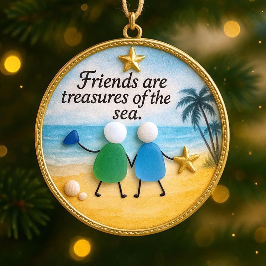 Christmas Tree Decoration Beach Hangable Friendship Ornaments Indoor Outdoor Home Decor Pendants For Holiday Decor Winter