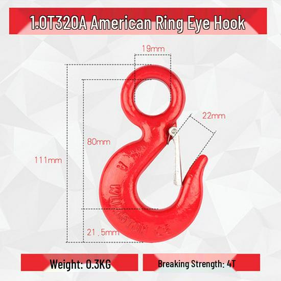 Universal Swivel Clevis Hook for Hoist Crane Rigging and Lifting