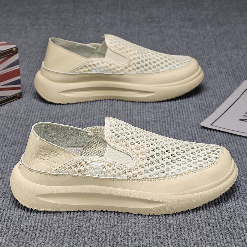 Old Cloth Shoes Men's Breathable Mesh Perforated Lazy Lightweight Soft Soled Sports Leisure