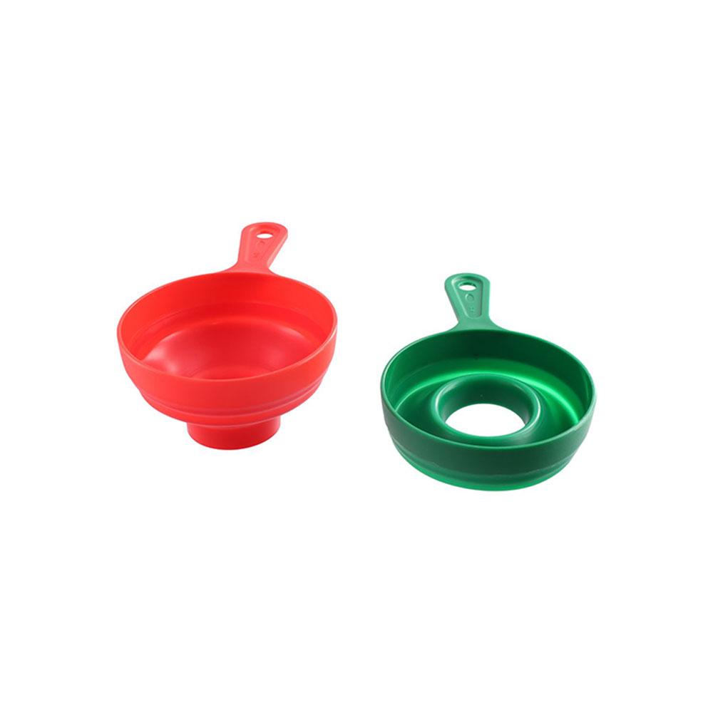 

Wide Mouth Convenient Filling Anti-leakage Home Liquid Fluids Filler Funnel Kitchen Tool Oil Funnel зелёный