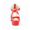 Dámske lodičky Patent Platforma Peep Toe Wedges Topánky na vysokom podpätku topánka