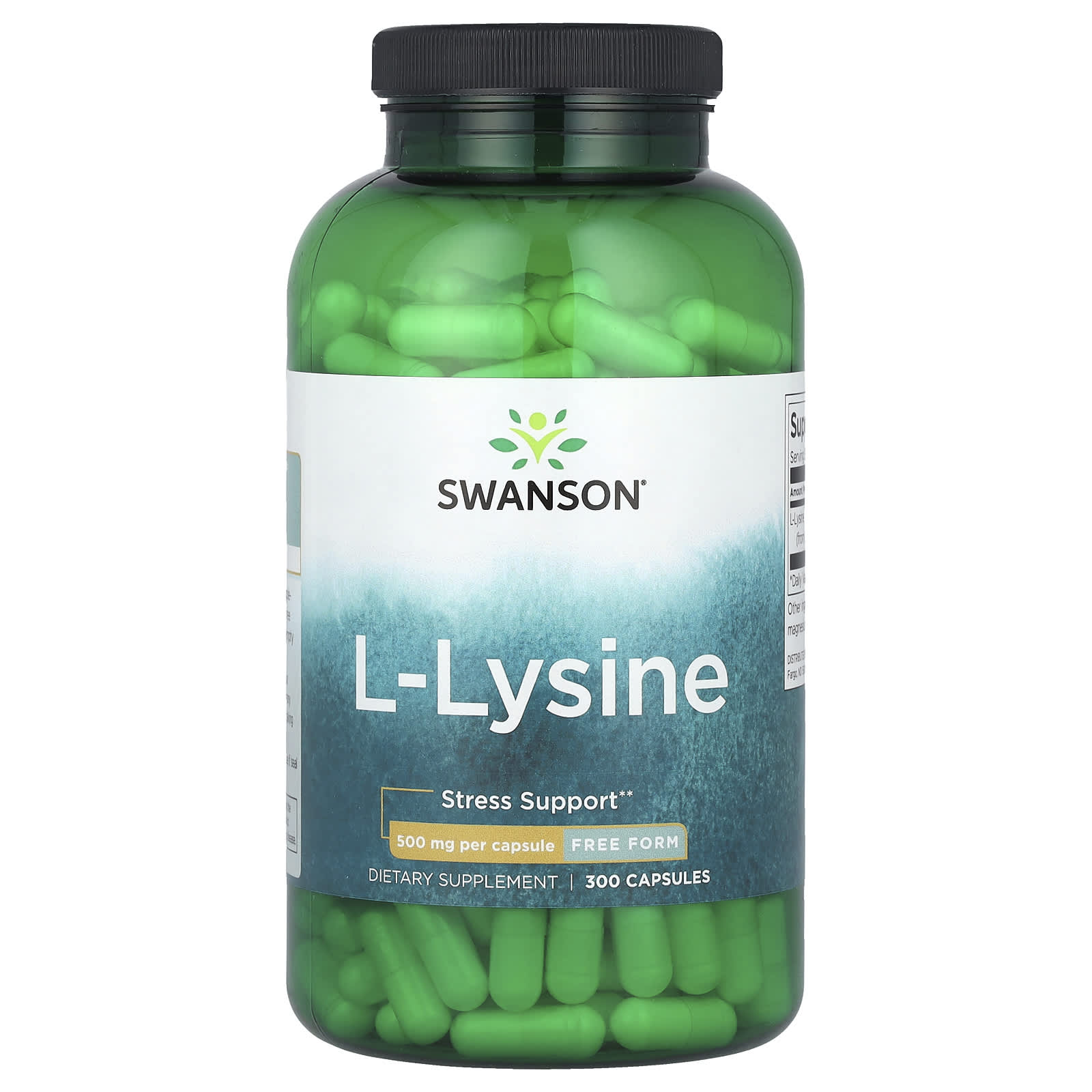 

L-Lysine, 500Mg, 300 Capsules