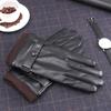 Accessories Solid Color Full Finger  Gloves Plus Plush Korean Style Mittens Men Gloves