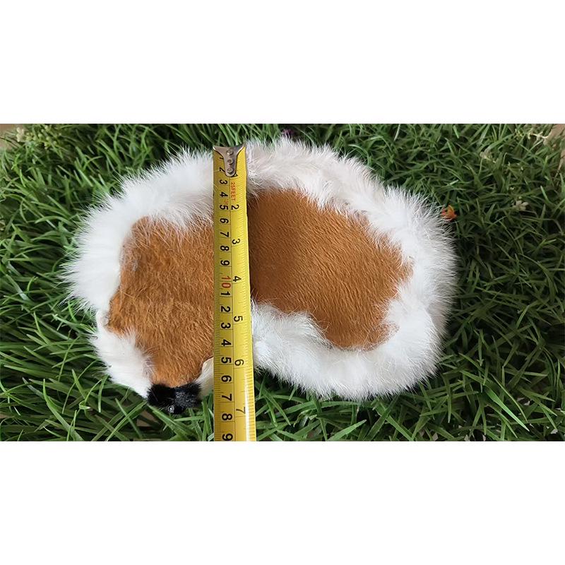 Ev Dekorasyonu İçin El Yapımı Gerçek Kürk Kedi Model Peluş Süs