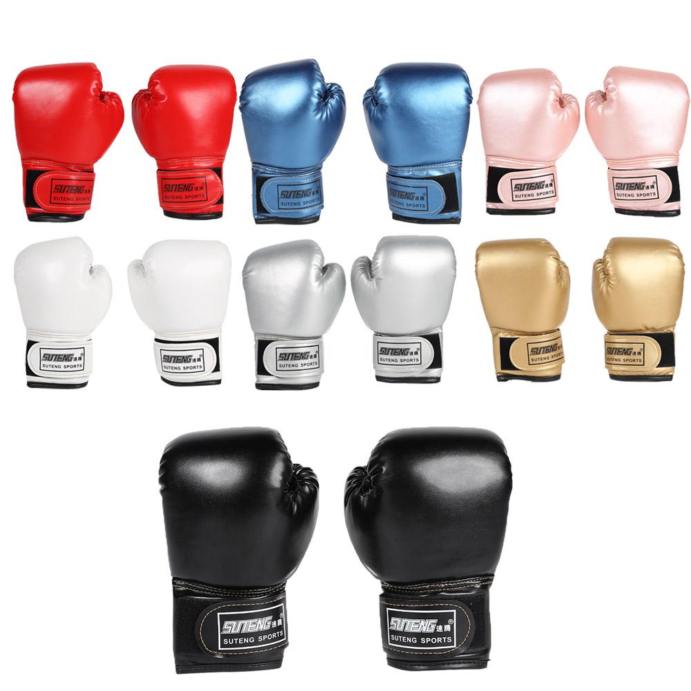 2Pcs Kids Boxing Gloves PU Leather Kickboxing Gloves Breathable Muay Thai Mitts Taekwondo Mitts for Boys Girls Youth