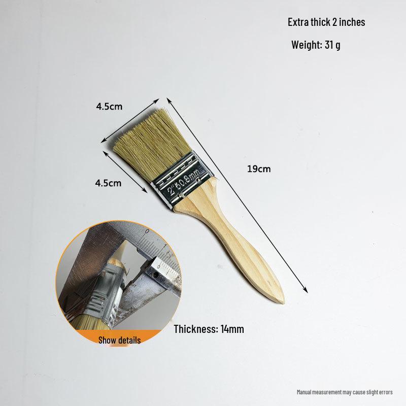 Multi-Purpose Bristle Brushes: Industrial Glue, Barbecue, Household, Hard/Soft Bristles for Cleaning & Dust Removal