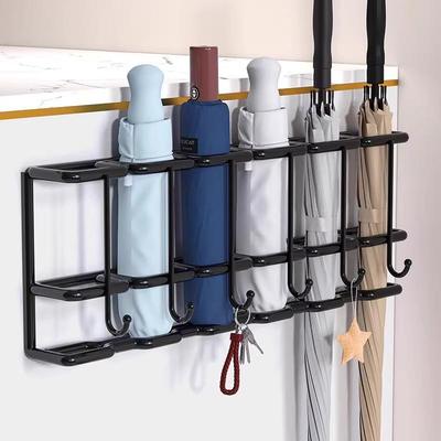 Wandmontierter Eingangsschirmständer mit Haken