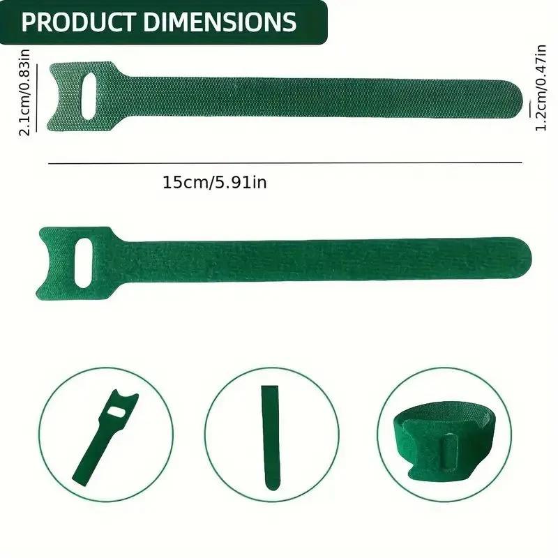 100PCS Plant Support Clips, Reusable Garden Plant Ties for Tomatoes, Cucumbers, Vines and Flowers