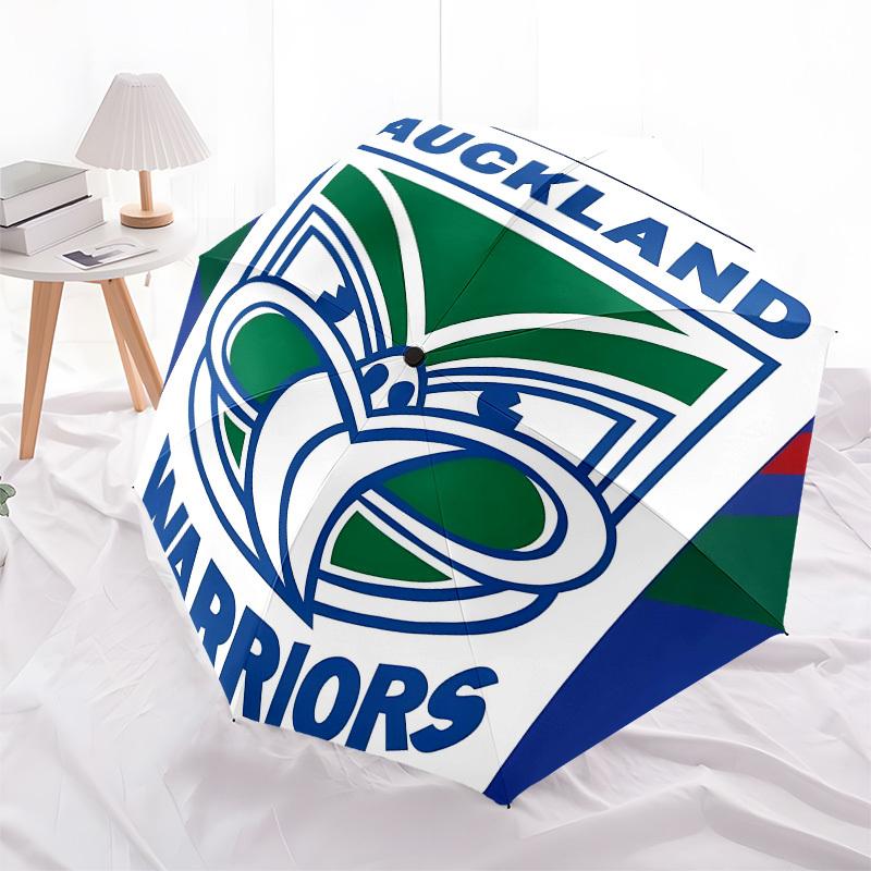 Auckland Warriors Rugby Automatic Opening and Closing, 8 rib Structure Portable Umbrella, Suitable for Men and Women in All Seasons Perfect