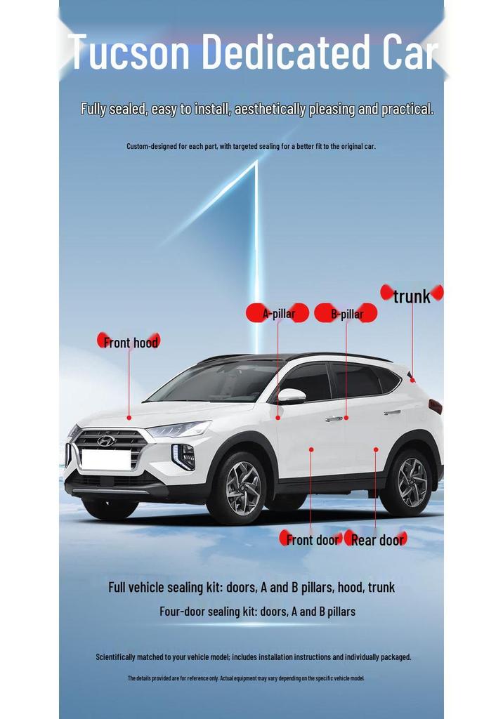 Modern Tucson/Tucson L Door Sound Insulation & Dustproof Seal Strip