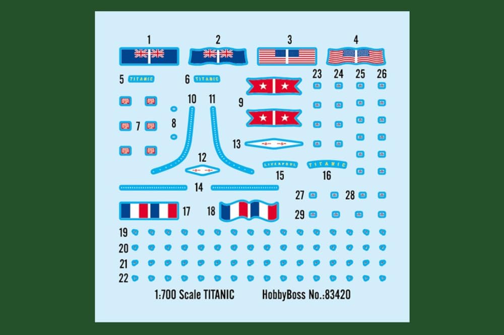 Hobby Boss Ship Series Titanic Plastic Model 83420 1/700 R.M.S.